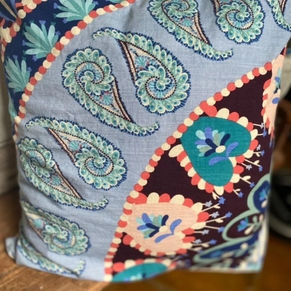 NWOT Anthropologie Paisley & Floral Euro Sham